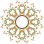 Image of circle-shaped floral tree
