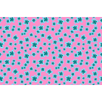 Floral pattern on pink background