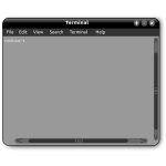 Vector graphics of Linux operating system dafault screen