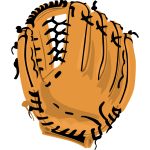 Vector image of baseball glove