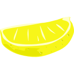 Sliced lime vector clip art