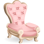 Pink royal chair