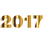 Gold 2017 Typography No Background