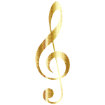 Gold Checkered Clef No Background