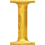 Gold typography I