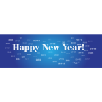 Happy New Year 2012 sign vector image