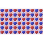 Heart pattern in color