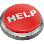 Red button with word "Help"