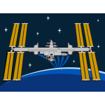 ISS Station in space