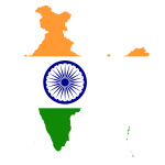 India Map Flag
