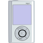 MP3 player vector graphics