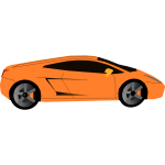 Luxury sports car vector graphics