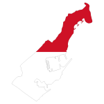 Monaco Map Flag