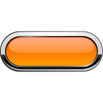 Thick grayscale border orange button vector illustration