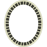 Piano Keys Frame Ellipse-1595597790