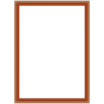 Wooden frame vector