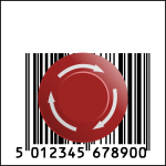 Barcode and push button