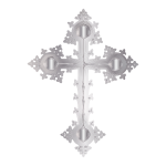 Platinum ornate cross