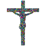 Polyprismatic Tiled Crucifix With Background