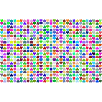 Prismatic Alternating Hearts Pattern Background