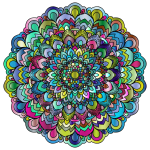 Prismatic Floral Mandala IV 3