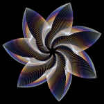 Prismatic Flower Line Art 9