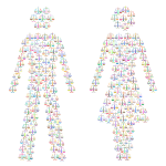Prismatic Gender Equality Male And Female Figures 3 No Background