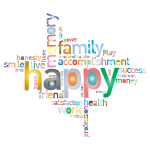 Prismatic Happy Family Word Cloud 2 No Background