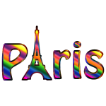 Prismatic Paris Typography Enhanced