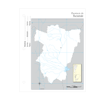Tucuman region map in Argentina