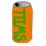 Vector image of Swill soda can