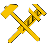 Vector image of working class socialist symbol