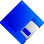 Floppy disk without label vector image