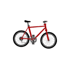 Simple red bike