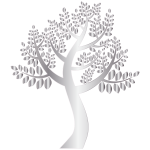 Simple Silver Tree Without Background