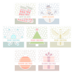Selection of different greeting cards vector image