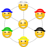 Six hats to thinking vector image