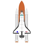 Space shuttle vector
