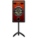 Studio speaker on a stand vector image
