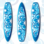 Surfboard vector illustration