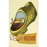 Holland vintage travel image
