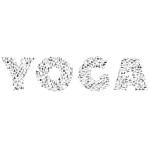 Yoga Typography Grayscale
