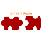 Software reuse logo vector image