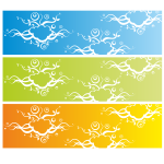 Banner with abstract background