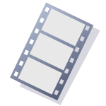 Video tape icon vector clipart