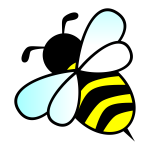Vector image of a bee