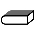 Book with thick outline