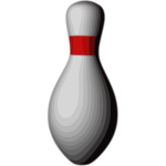 Bowling duckpin vector illustration