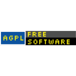 AGPL License web badge vector image