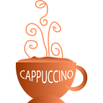 Vector image of cup of hot drink